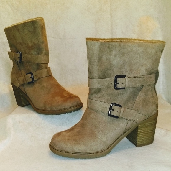 a new day Shoes - Women's Blinda Heeled Fashion Boots -   Taupe